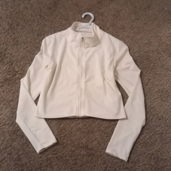 White Zip-Up Jacket - Picture 2 of 2